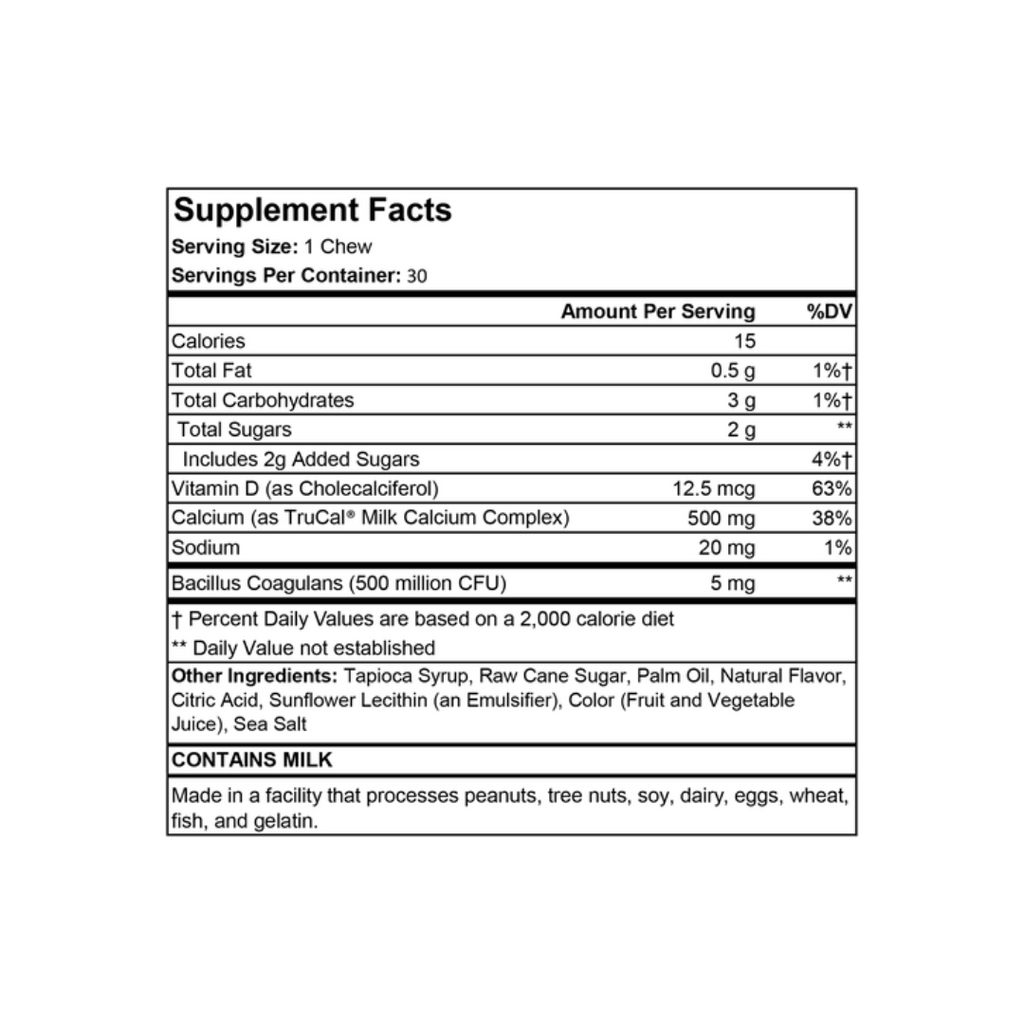 Calcium Soft Chew (Lemon Drop - 30 count)