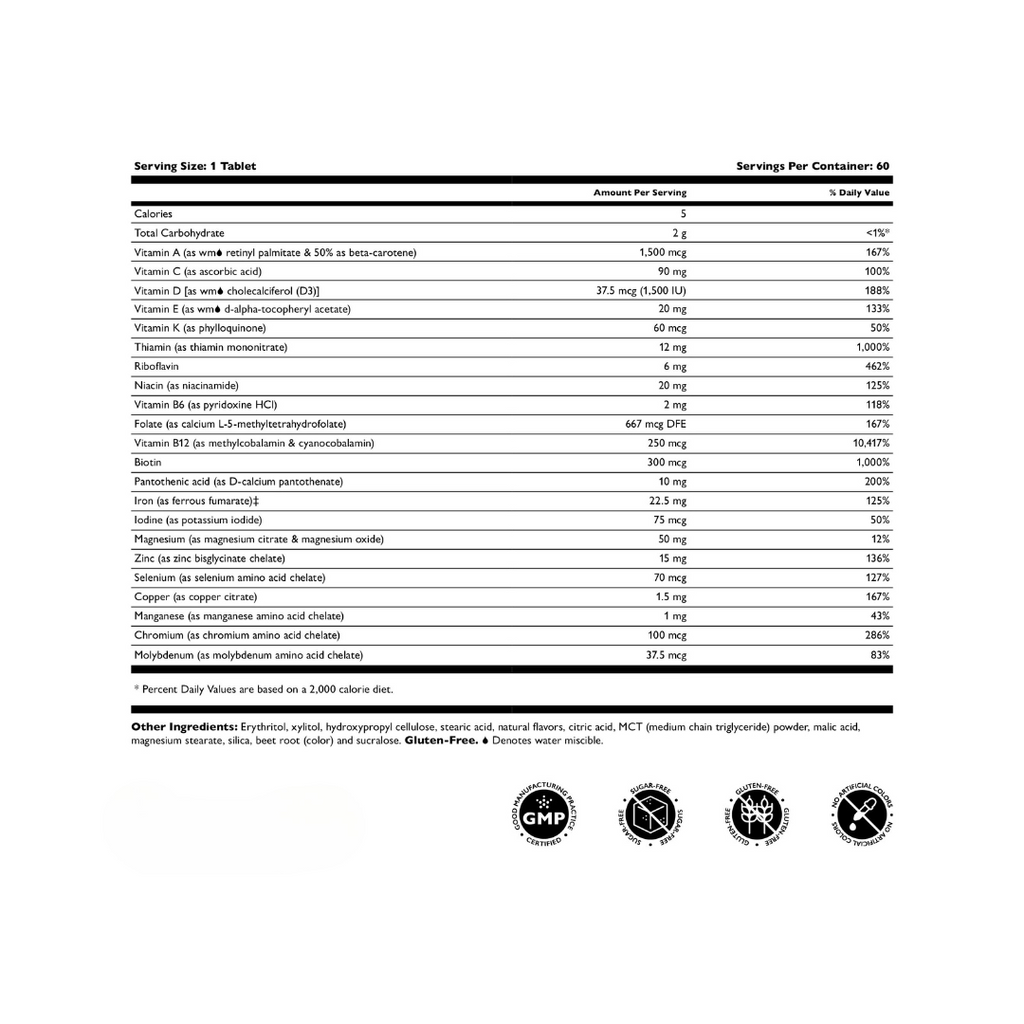 Chewable Bariatric Multivitamin with Iron (Berry)