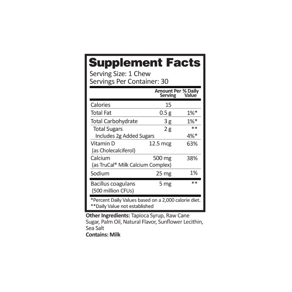 Calcium Soft Chew (Cinnamon Roll - 30 count)