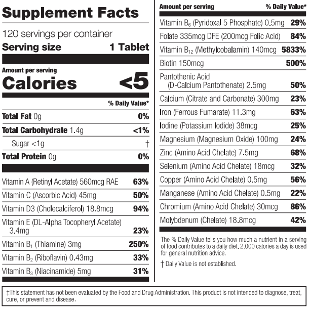 Sleeve Chewable Multivitamin (Orange Cream)