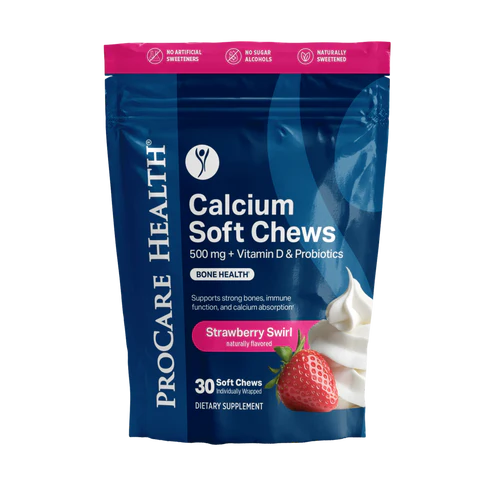 Calcium Soft Chew (Strawberry Swirl - 30 count)